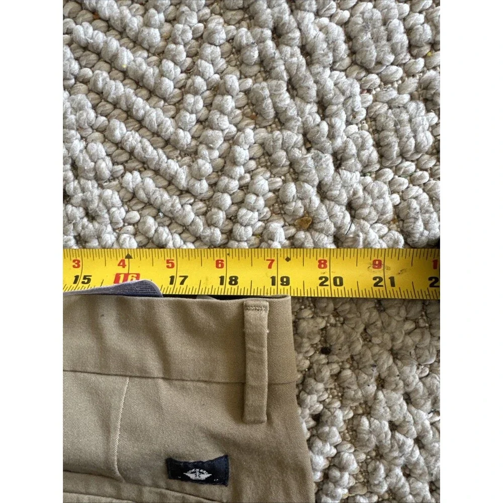 Dockers Men's Smart 360 Tech Slim Fit 38/34 Khaki Stretch Straight Chino Pants